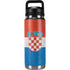Croatia Flag Distressed YETI Rambler 26oz Bottle Skin