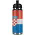 Croatia Flag Distressed YETI Rambler 26oz Bottle Skin