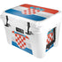 Croatia Flag Distressed YETI Tundra 35 Hard Cooler Skin