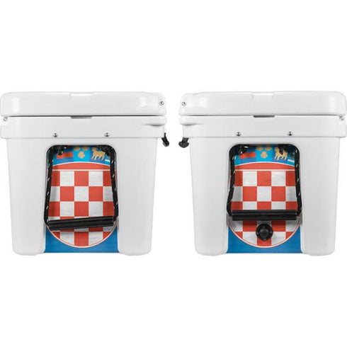 Croatia Flag Distressed YETI Tundra 35 Hard Cooler Skin