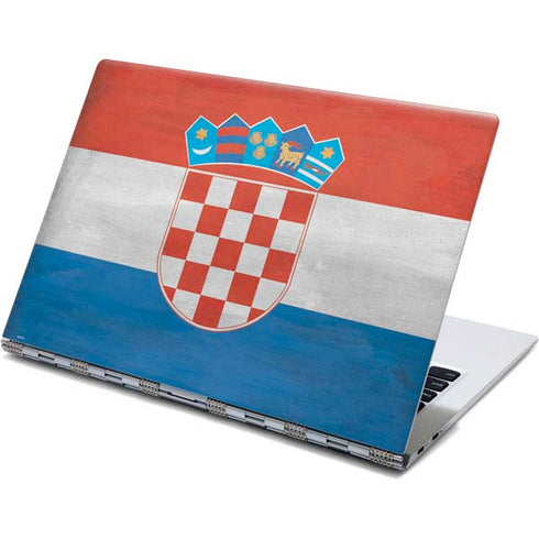 Croatia Flag Distressed Yoga 910 2-in-1 14in Touch-Screen Skin