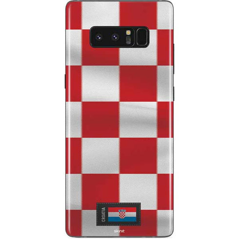 Croatia Soccer Flag Galaxy Note 8 Skin