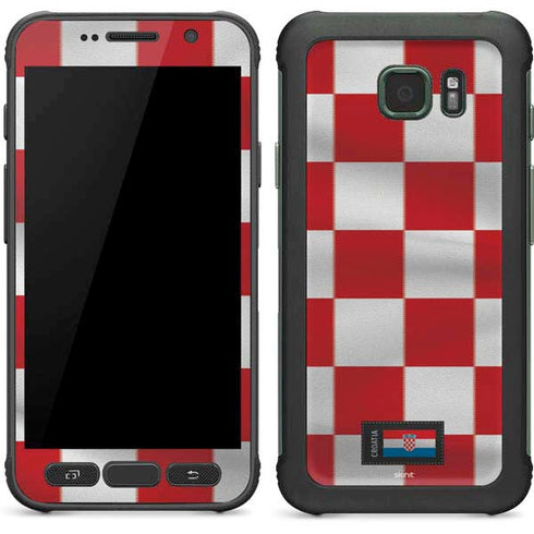 Croatia Soccer Flag Galaxy S7 Active Skin