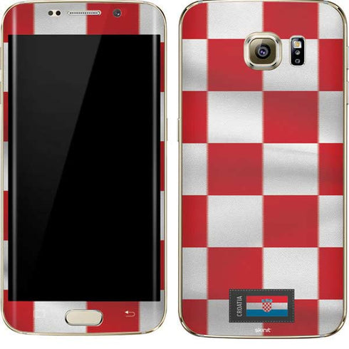 Croatia Soccer Flag Galaxy S7 Edge Skin