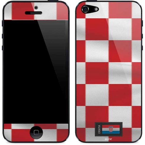 Croatia Soccer Flag iPhone 5/5s/5SE Skin