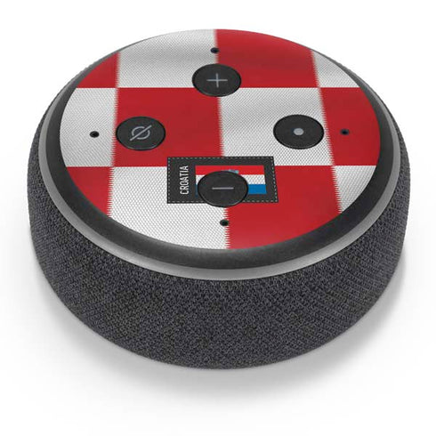 Croatia Soccer Flag Amazon Echo Dot Skin