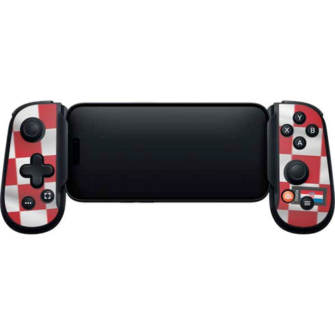 Croatia Soccer Flag Backbone One for iPhone Game Controller Skin
