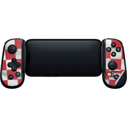 Croatia Soccer Flag Backbone One for iPhone Game Controller Skin