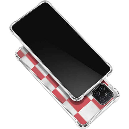 Croatia Soccer Flag Galaxy A12 Clear Case