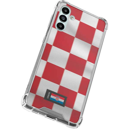 Croatia Soccer Flag Galaxy A13 5G Clear Case