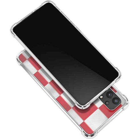 Croatia Soccer Flag Galaxy A32 5G Clear Case