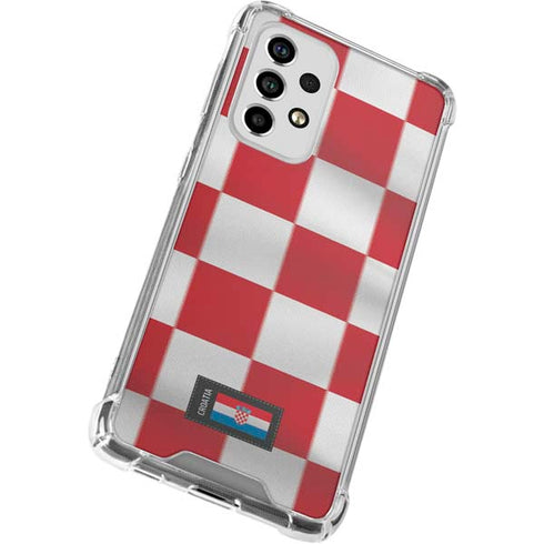 Croatia Soccer Flag Galaxy A33 5G Clear Case