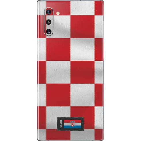 Croatia Soccer Flag Galaxy Note 10 Skin