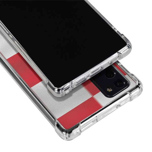 Croatia Soccer Flag Galaxy Note20 5G Clear Case