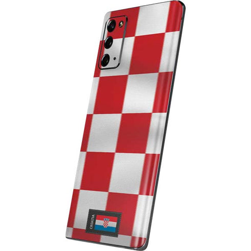 Croatia Soccer Flag Galaxy Note20 5G Skin