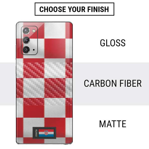 Croatia Soccer Flag Galaxy Note20 5G Skin
