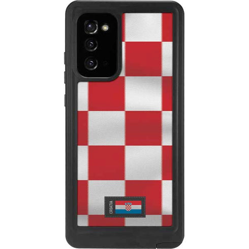 Croatia Soccer Flag Galaxy Note20 5G Waterproof Case