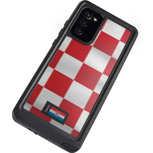 Croatia Soccer Flag Galaxy Note20 5G Waterproof Case