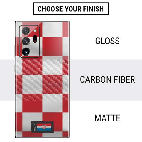 Croatia Soccer Flag Galaxy Note20 Ultra 5G Skin