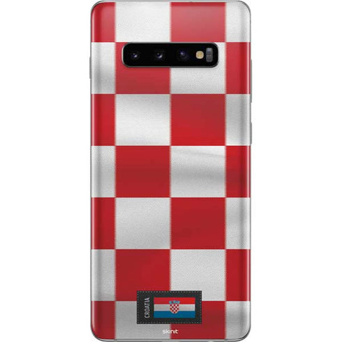 Croatia Soccer Flag Galaxy S10 Plus Skin