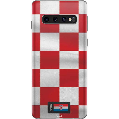 Croatia Soccer Flag Galaxy S10 Skin
