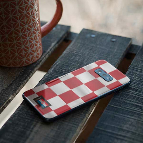 Croatia Soccer Flag Galaxy S10e Skin