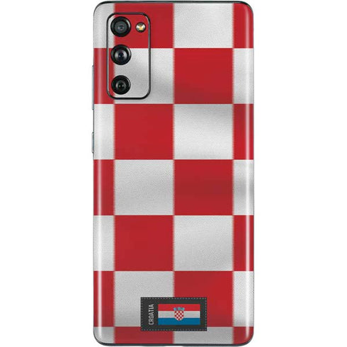 Croatia Soccer Flag Galaxy S20 Fan Edition Skin