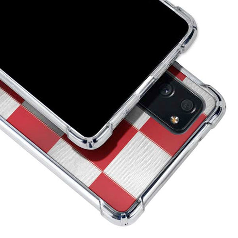 Croatia Soccer Flag Galaxy S20 FE Clear Case