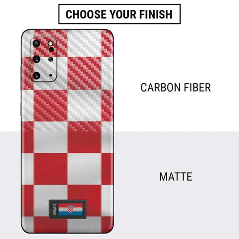 Croatia Soccer Flag Galaxy S20 Plus Skin