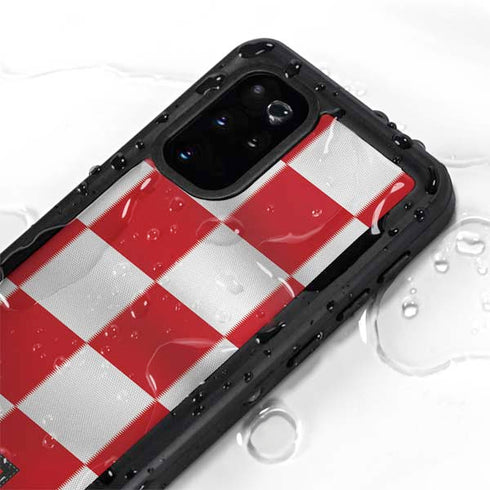 Croatia Soccer Flag Galaxy S20 Plus Waterproof Case
