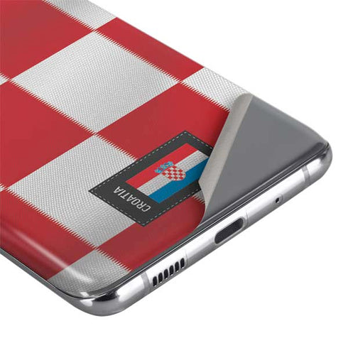 Croatia Soccer Flag Galaxy S20 Skin