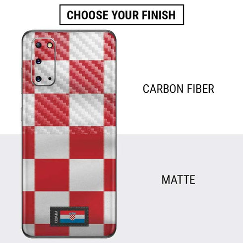Croatia Soccer Flag Galaxy S20 Skin