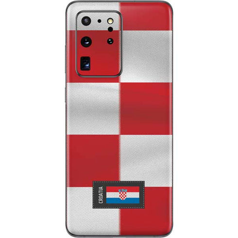 Croatia Soccer Flag Galaxy S20 Ultra 5G Skin