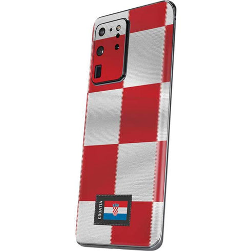 Croatia Soccer Flag Galaxy S20 Ultra 5G Skin