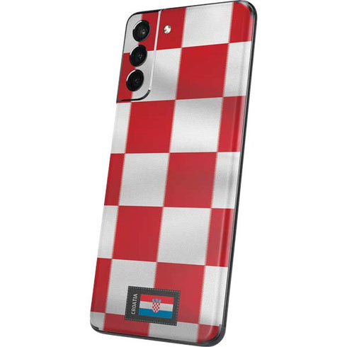 Croatia Soccer Flag Galaxy S21 5G Skin