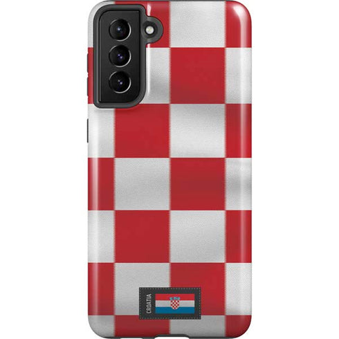 Croatia Soccer Flag Galaxy S21 FE Pro Case