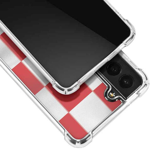 Croatia Soccer Flag Galaxy S21 Plus 5G Clear Case