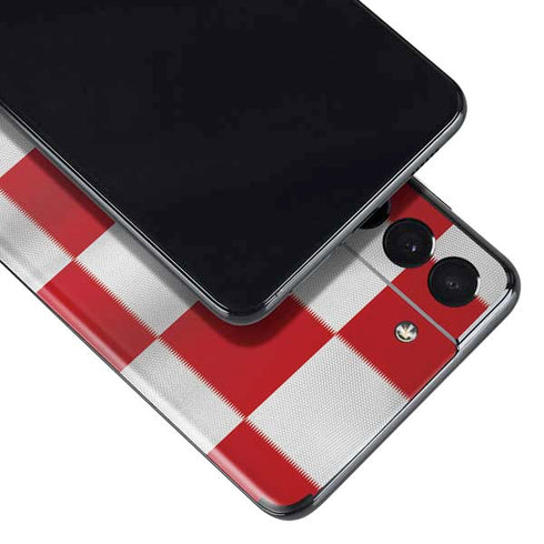 Croatia Soccer Flag Galaxy S21 Plus 5G Skin