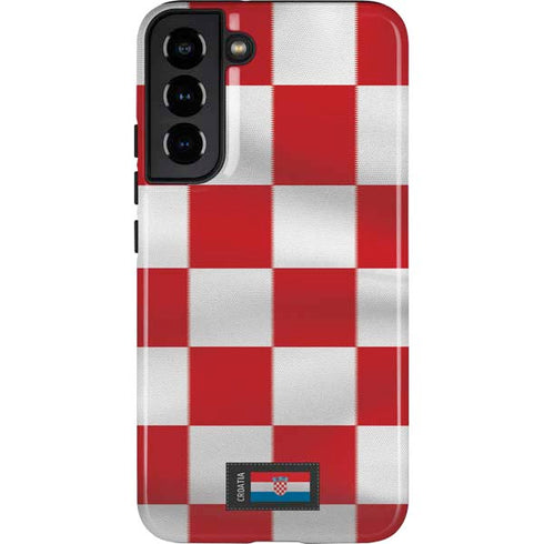 Croatia Soccer Flag Galaxy S22 Plus Pro Case
