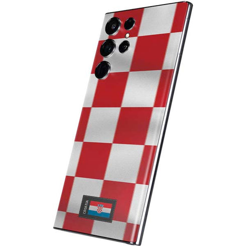 Croatia Soccer Flag Galaxy S22 Ultra Skin