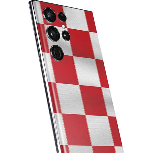 Croatia Soccer Flag Galaxy S22 Ultra Skin
