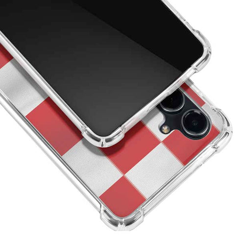 Croatia Soccer Flag Galaxy S23 FE Clear Case