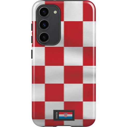 Croatia Soccer Flag Galaxy S23 Plus Pro Case