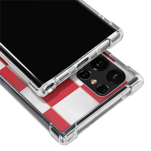 Croatia Soccer Flag Galaxy S24 Ultra Clear Case