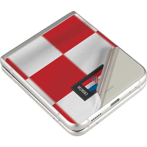 Croatia Soccer Flag Galaxy Z Flip3 5G Skin