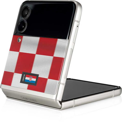 Croatia Soccer Flag Galaxy Z Flip3 5G Skin