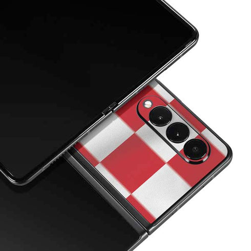 Croatia Soccer Flag Galaxy Z Fold3 5G Skin