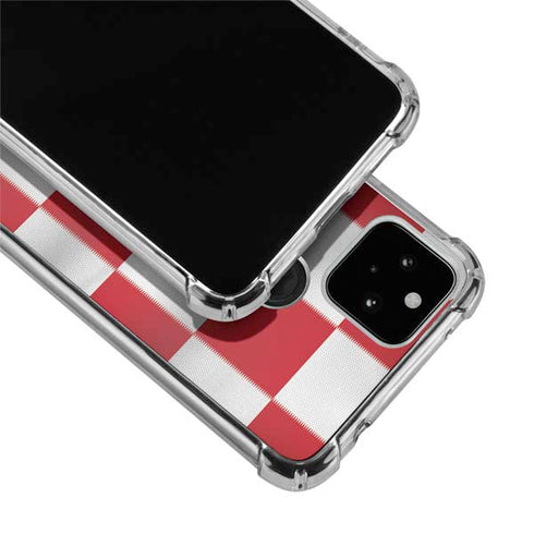 Croatia Soccer Flag Google Pixel 4a 5G Clear Case