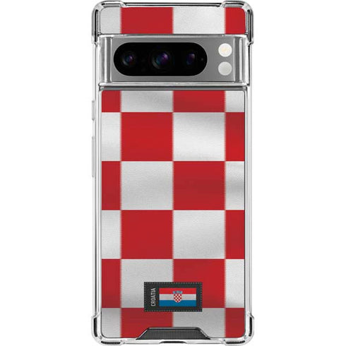 Croatia Soccer Flag Google Pixel 8 Pro Clear Case