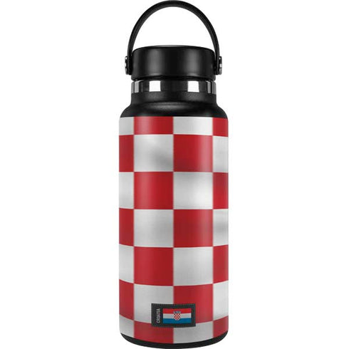 Croatia Soccer Flag Hydro Flask 32oz Wide Mouth Skin